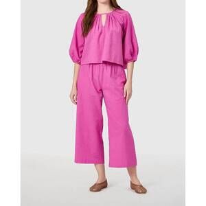 NEW LIVRO travel wide leg pants in raspberry